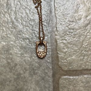 COPY - Rose Gold Coach Logo Necklace